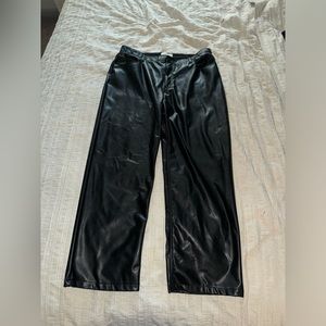 Abercrombie & Fitch Curve Love 90s Relaxed Faux Leather pants